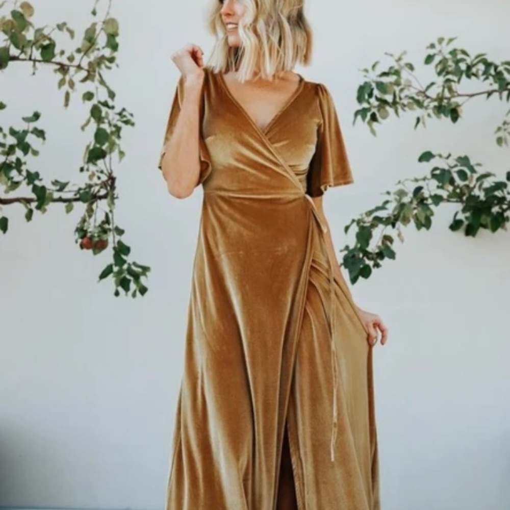 Baltic Born Meghan Gold Maxi Dress